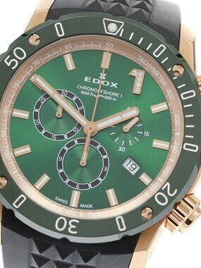 EDOX Chrono Offshore 1 Chronograph 10221 Date Dial Quartz Men's Watch_966625